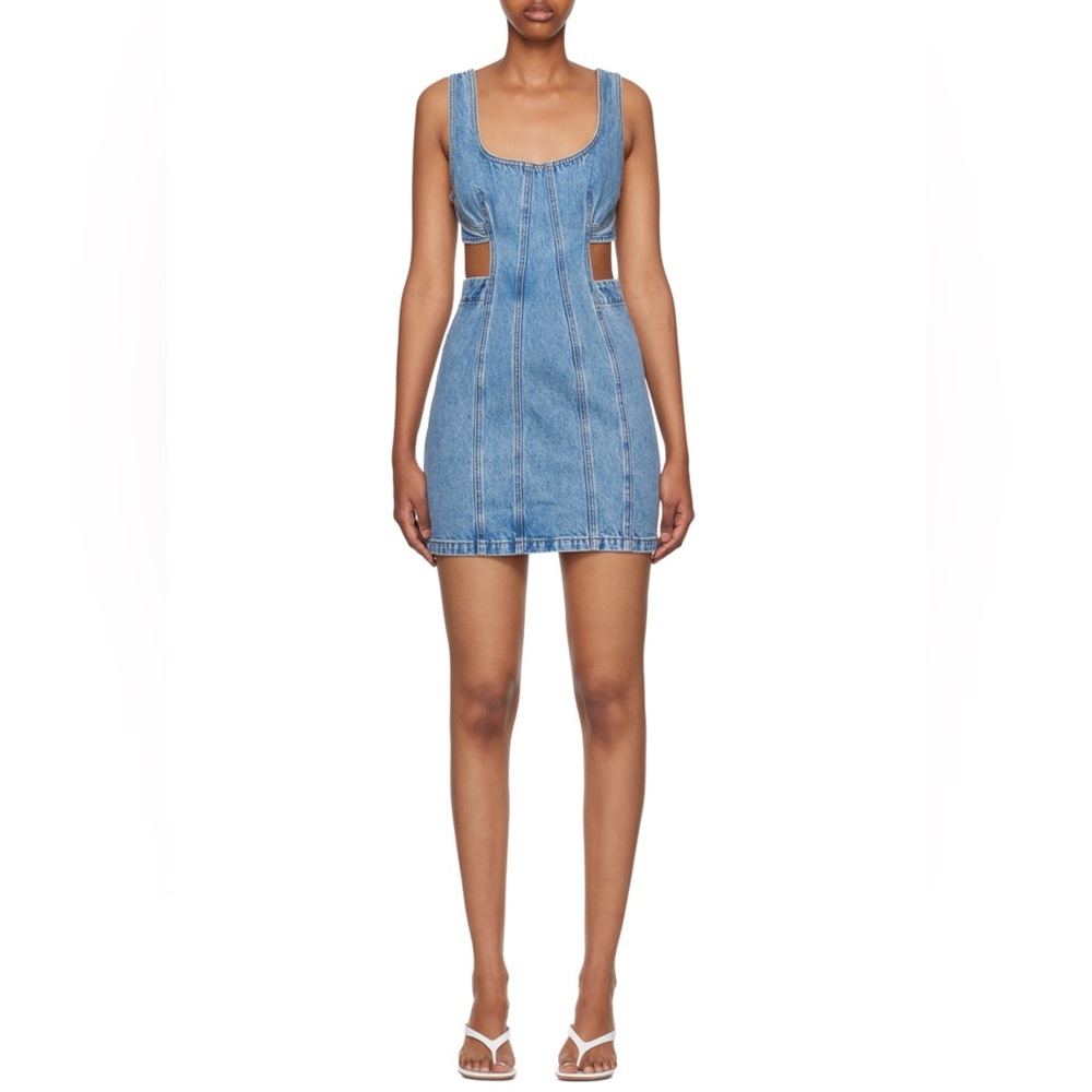 GRLFRND Vivi denim minidress